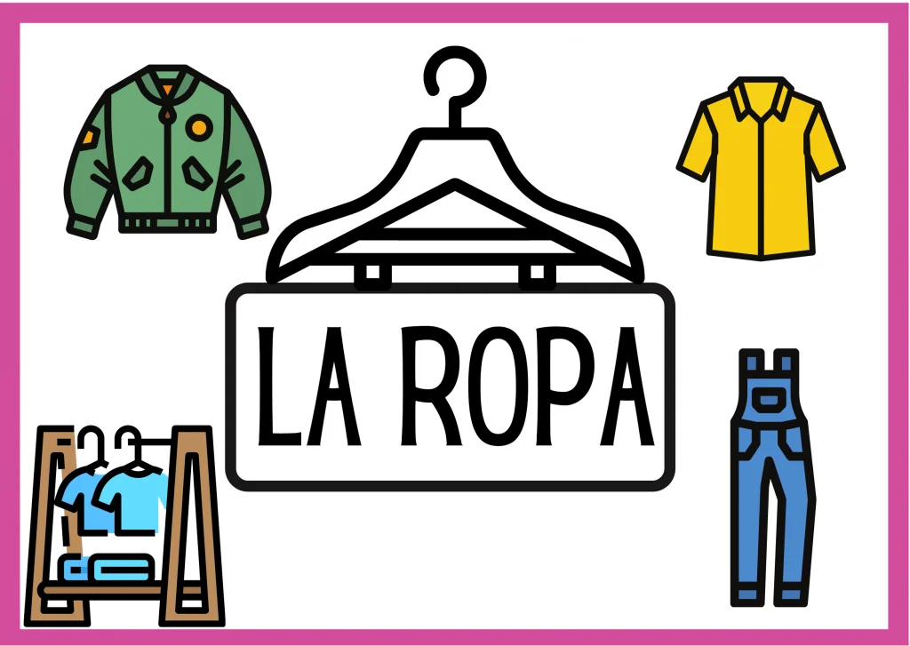 reserva Dispensación alma LA ROPA | Vocabulario | Aprende Español | Arche-ELE